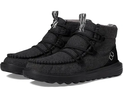 Hey Dude Reyes 40182-060 Boot Women's Us 8 Black Moc Toe Comfort Slip-on Rhs4146