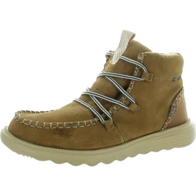 Hey Dude Reyes Womens Leather Ankle Boots In Multi