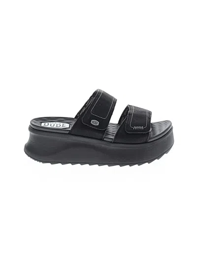 Pre-owned Hey Dude Sandals In Black