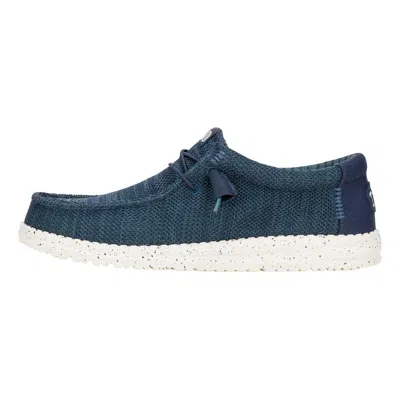 Hey Dude Shoes Wally Stretch Sox Man Navy Blue