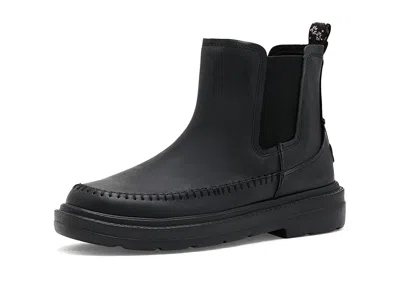 Hey Dude Sienna Chelsea Boots Leather Women's Boots Black/black: 11 M