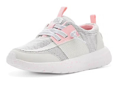 Hey Dude Sirocco Play Stretch Sox (little Kid/big Kid) Girl's Shoes Grey/pink: 1 Little Kid M In Multi
