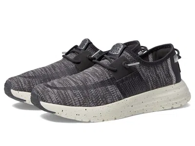 Hey Dude Sirocco Speckle Sneakers Women's Charcoal Slip-on Shoes Zogg851 In Gray