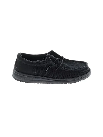Pre-owned Hey Dude Kids' Sneakers In Black