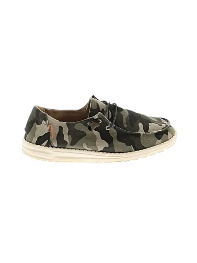 Pre-owned Hey Dude Sneakers In Green