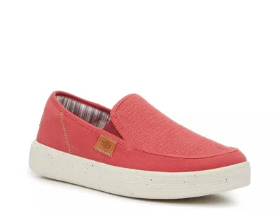 Hey Dude Sunapee Coastline Slipon Sneaker In Pink