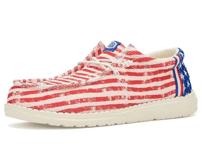Hey Dude Wally Americana Kid's Shoes American Flag : 12 Little Kid M, Synthetic