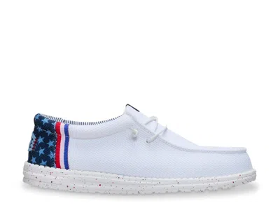 Hey Dude Wally Americana Slipon In White