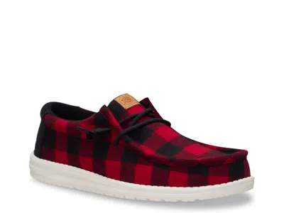 Hey Dude Wally Buffalo Check Slipon In Multi