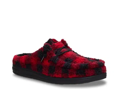 Hey Dude Wally Buffalo Plaid Slipper In Brown