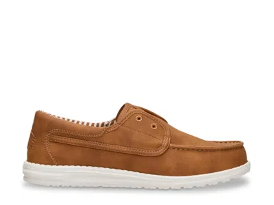 Hey Dude Wally Cru Classic Slipon In Brown