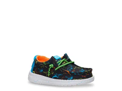 Hey Dude Wally Dinoworld Slipon Kids' In Black