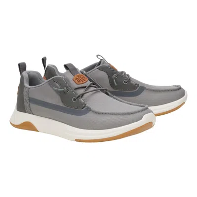 Hey Dude Wally Drift Mesh 43165-1um Men'sgray Slip-on Casual Shoes Liq979 In Gold