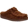 Hey Dude Wally Faux Shearling Slipper In Brown