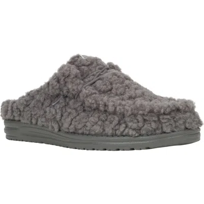 Hey Dude Wally Faux Shearling Slipper In Gray
