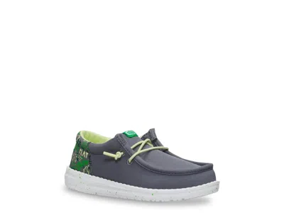 Hey Dude Wally Funk Game On Slipon Kids' In Grey/green