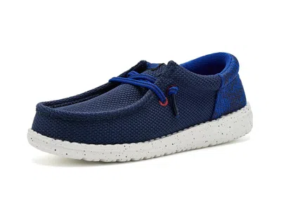Hey Dude Wally Funk Gradient Mesh (little Kid/big Kid) Boys Shoes Navy/multi: 5 Big Kid M In Blue