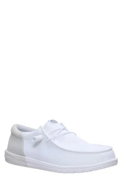 Hey Dude Wally Funk Mesh Split Slip-on In White