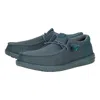 Hey Dude Wally Funk Mono 40011-1ru Men Dark Slate Slip On Casual Shoes Rhs4590 In Green