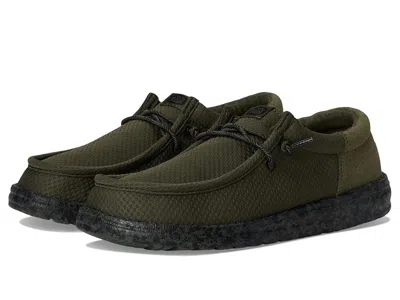 Hey Dude Wally Funk Nu Splatter (little Kid/big Kid) Boys Shoes Olive: 3 Little Kid M In Green
