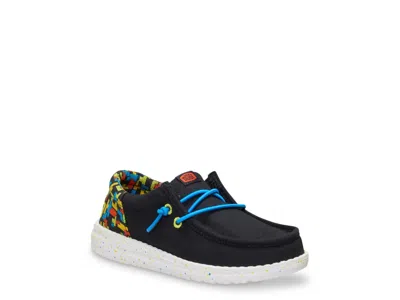 Hey Dude Wally Funk Pop Slipon Kids' In Black/multicolor