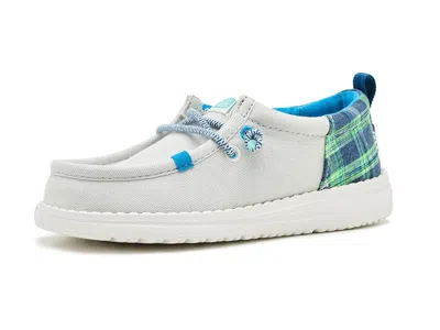Hey Dude Wally Funk Prep Plaid (toddler) Kid's Shoes Grey/multi : 6 Toddler M, Synthetic