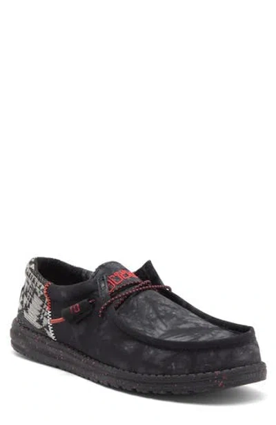 Hey Dude Wally Funk Slip-on Shoe In Back In Black