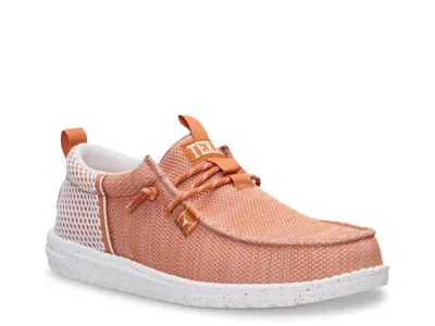 Hey Dude Wally Funk Stretch Sox Longhorn Slipon In Pink
