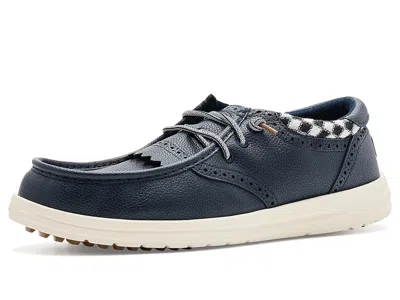 Hey Dude Wally Golf Classic Men's Sandals Navy Blazer/multi: 12 M In Blue