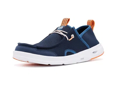 Hey Dude Wally Hey2o Wander Mesh (little Kid/big Kid) Kid's Shoes Navy : 4 Big Kid M, Synthetic In Blue