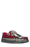 Hey Dude Wally Holiday Moc Toe Slip-on Shoe In Multi