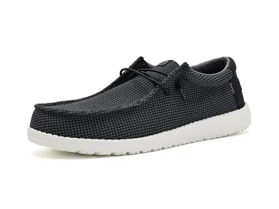 Hey Dude Wally Mesh Men's Sandals Black/white: 10 M In Multi