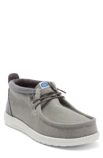 Hey Dude Wally Mid Chukka Boot In Black
