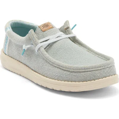 Hey Dude Wally Moc Toe Slip-on Shoe In Blue