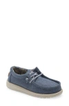 Hey Dude Wally Moc Toe Sneaker In Blue
