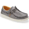Hey Dude Wally Moc Toe Sneaker In Grey/taupe