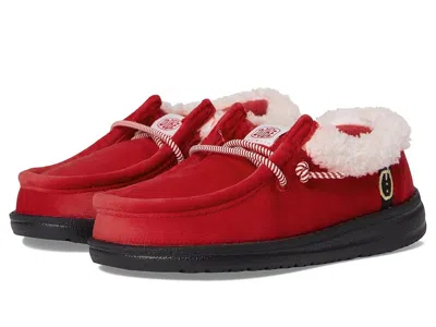 Hey Dude Kids' Wally Santa Claus (toddler) Boy's Shoes Red : 10 Toddler M, Textile
