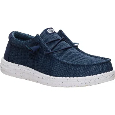 Hey Dude Wally Se Stretch Sox Sneaker In Blue