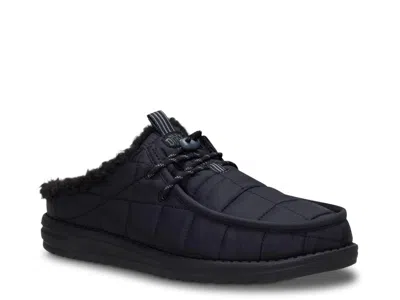 Hey Dude Wally Slip Camp Slipper In Black