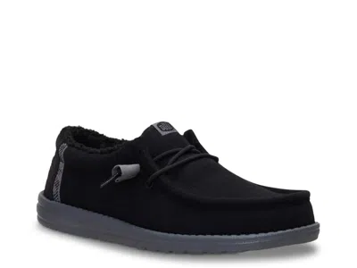 Hey Dude Wally Slipon In Black