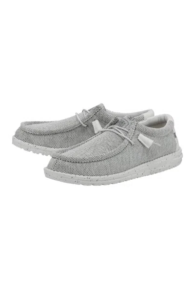 Hey Dude Wally Sox 40019-1ka Casual Shoes Men Stone White Slip On Moc Toe Nr7662
