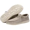 Hey Dude Wally Sox 40019-205 Men's 8 Beige Moc Toe Slip-on Casual Shoes Rhs2547 (beige,8) In Neutral