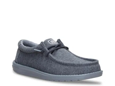 Hey Dude Wally Stretch Jersey Slipon In Blue