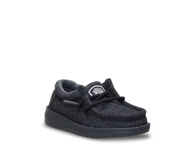 Hey Dude Wally Stretch Jersey Slipon Kids' In Black