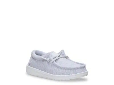 Hey Dude Wally Stretch Jersey Slipon Kids' In Grey