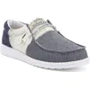 Hey Dude Wally Stretch Slip-on Shoe In Navy