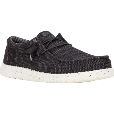 Hey Dude Wally Stretch Sox Slip-on In Black