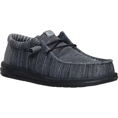 Hey Dude Wally Stretch Sox Slip-on In Black