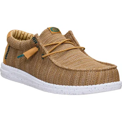 Hey Dude Wally Stretch Sox Slip-on In Brown