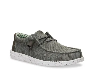 Hey Dude Wally Stretch Sox Slipon In Gray